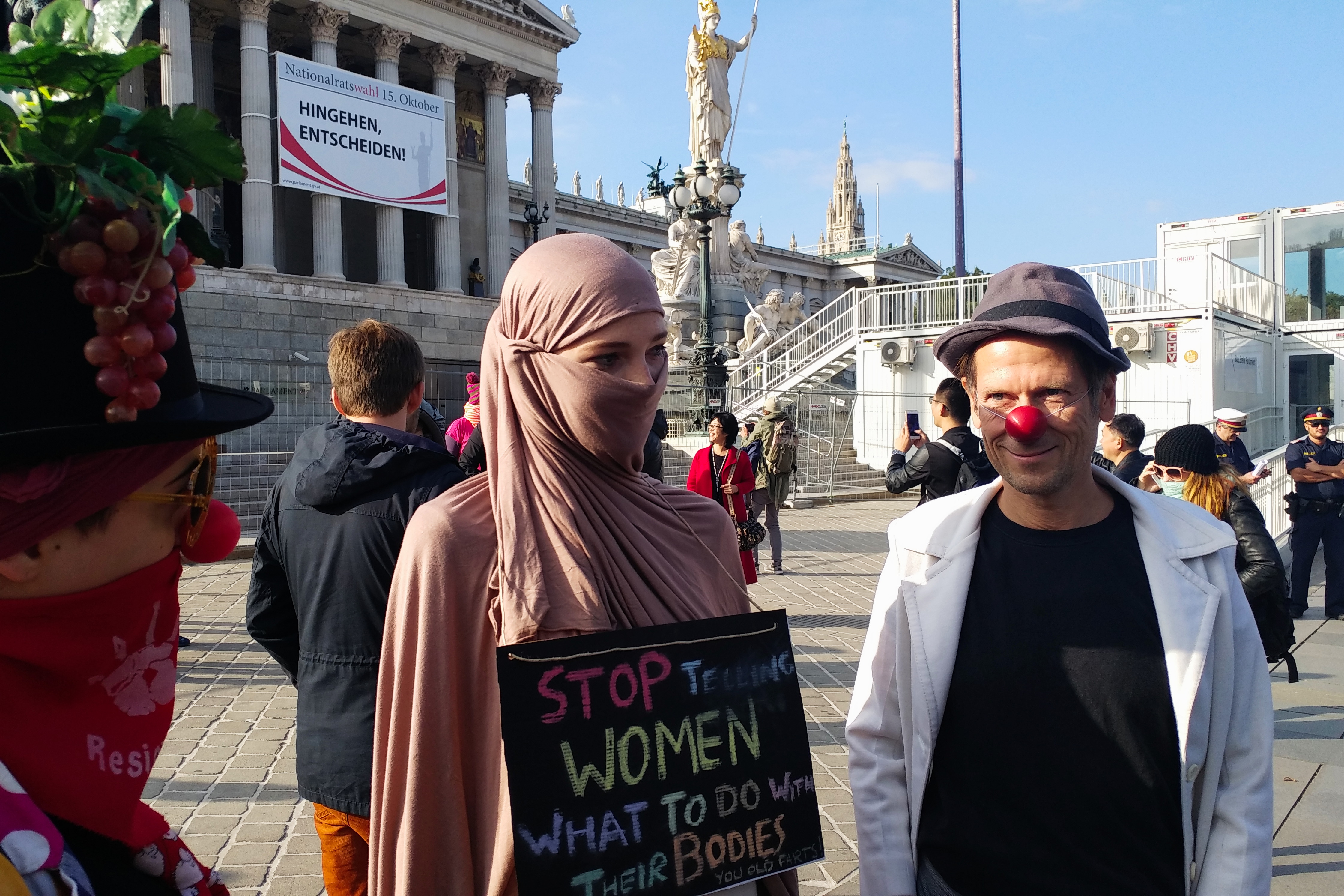 Klaus Werner-Lobo, organisateur de la manifestation contre la loi interdisant de se couvrir le visage