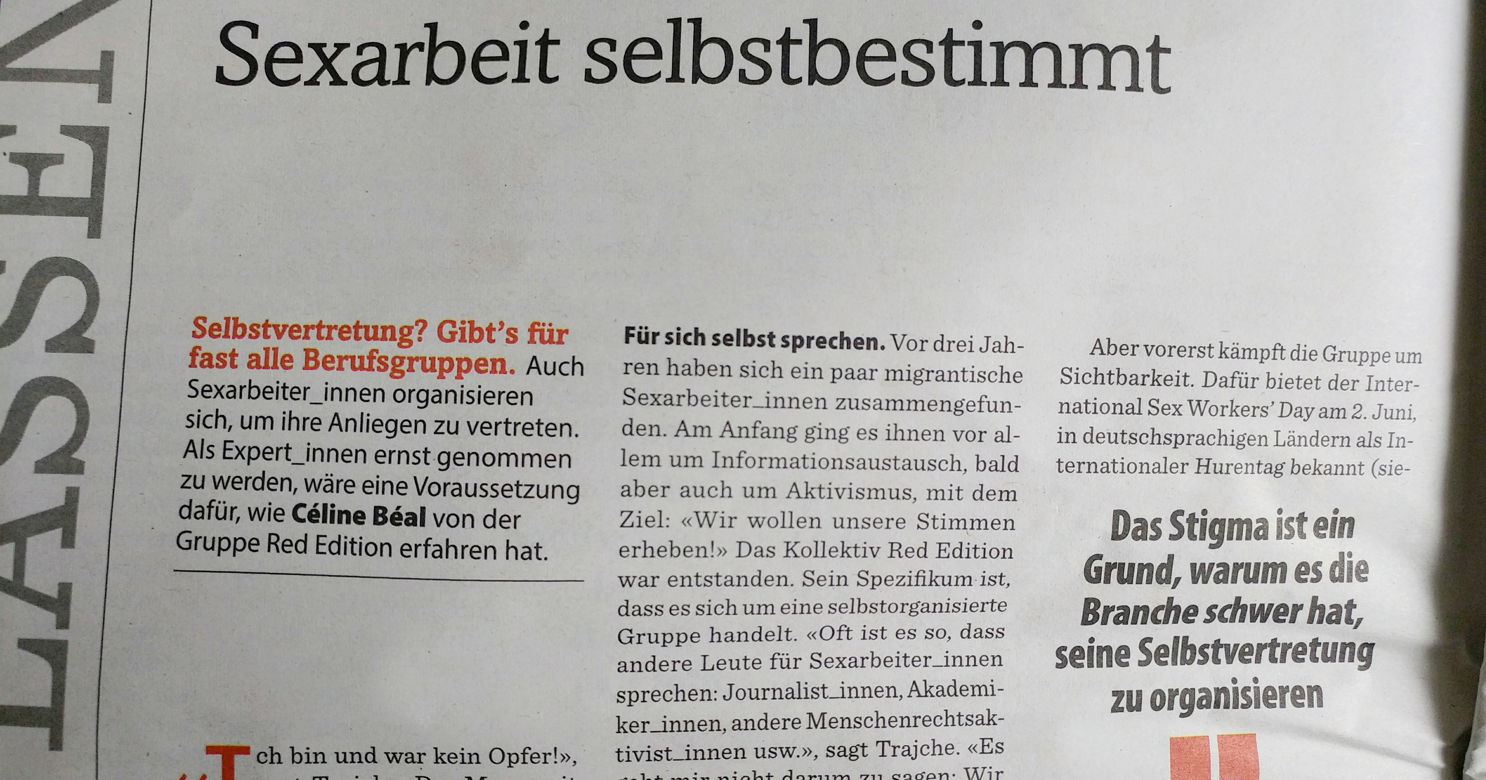 Augustinartikel - Sexarbeit